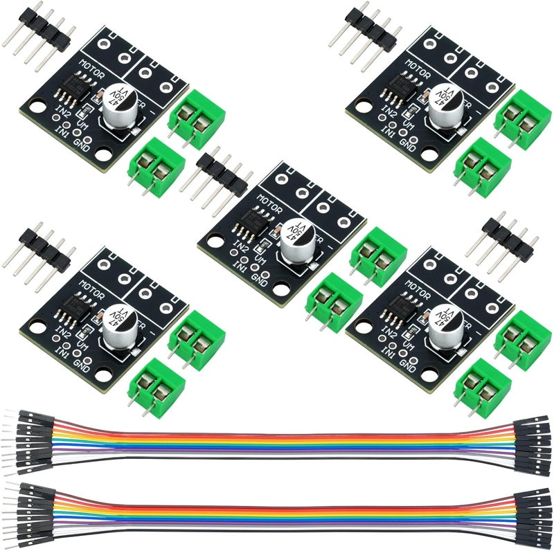 MTDELE 5Pcs DC Motor Drive Module Compatible with for DRV8871 6.5-45V 3.6A Max H-Bridge PWM Driver Module - Image 1
